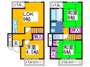 メゾンリベルテの物件間取画像